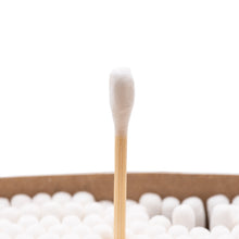 Laden Sie das Bild in den Galerie-Viewer, Wattestäbchen Ohrenstäbchen Baumwolle Ohrenreiniger Bambusstäbchen Bio