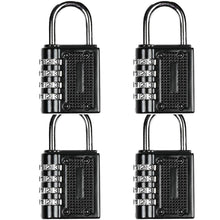 Laden Sie das Bild in den Galerie-Viewer, Zahlenschloss Vorhängeschloss Zahlenkombination Zahlenkombinationsschloss 4 Code