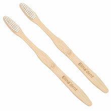 Laden Sie das Bild in den Galerie-Viewer, Zahnbürste Zahnputzbürste Bambus Medium Bambusgriff Recycelbar Zähne Bürste