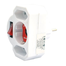 Laden Sie das Bild in den Galerie-Viewer, Steckdosenleiste Mehrfachsteckdose Steckdose Doppelsteckdose Doppelstecker Euro Mehrfachstecker 2 3 4 fach USB