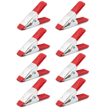 Laden Sie das Bild in den Galerie-Viewer, 8x Federklemmen Klemmzwingen Leimzwingen Spann Feder Zwinge Klemme Set Mini