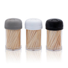 Laden Sie das Bild in den Galerie-Viewer, 900x Zahnstocher Zahnhölzer Zahnpflege Zahnstick Spieß Holz Cocktail Käse Spenderbox