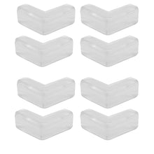 Laden Sie das Bild in den Galerie-Viewer, 8x Kantenschutz Eckenschutz Tisch Möbel Kinder Baby Schutz Ecken Kanten Gummi Set