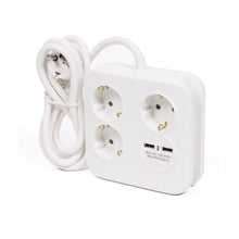 Laden Sie das Bild in den Galerie-Viewer, Steckdosenleiste Steckerleiste Mehrfachsteckdose Mehrfachstecker 3 4 6 8 fach USB