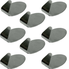 Laden Sie das Bild in den Galerie-Viewer, Kleiderhaken 8er Set Edelstahl Selbstklebend Oval Garderobenhaken Wandhaken Garderobe