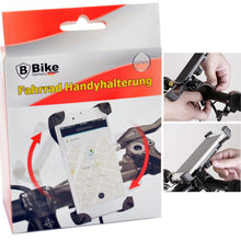 Laden Sie das Bild in den Galerie-Viewer, Fahrrad Handyhalterung Lenker Halter Motorrad Handhalter Lenkerhalterung Handyhalter