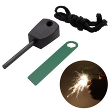 Laden Sie das Bild in den Galerie-Viewer, Feuerstein Magnesium Feuerstahl Zündstein Survival Camping Feuerzeug Anzünder