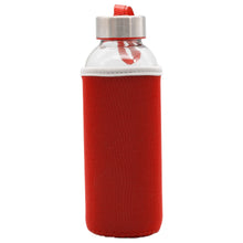 Laden Sie das Bild in den Galerie-Viewer, Trinkflasche Glasflasche Wasserflasche Neoprenhülle Teeflasche Sportflasche Getränk Flasche