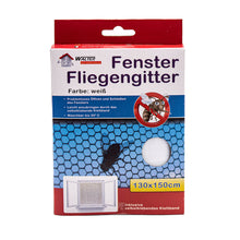Laden Sie das Bild in den Galerie-Viewer, Fliegengitter Insekten Mücken Moskito Fliegen Netz Gitter Schutz 130x150 cm inkl Klettband