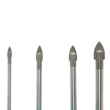 Laden Sie das Bild in den Galerie-Viewer, Glasbohrer Fliesenbohrer Keramikbohrer Spiegel Porzellan Bohrer Set 4 tlg.