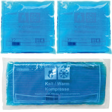 Laden Sie das Bild in den Galerie-Viewer, Kalt Warm Kompressen 2er Set Kühlkissen Wärmekissen Gel Kühlpack Eispack Gelkissen