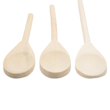Laden Sie das Bild in den Galerie-Viewer, 3x Kochlöffel Holzkochlöffel Küchenhelfer Pfannenwender Rühr-Löffel Holz Set