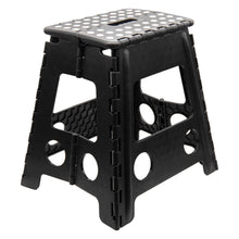 Laden Sie das Bild in den Galerie-Viewer, Klapphocker Trittstufe Aufstiegshilfe Klapptritt Falthocker Hocker Tritt faltbar 39 cm Höhe
