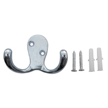 Laden Sie das Bild in den Galerie-Viewer, Kleiderhaken Garderobenhaken Huthaken Wandhaken Metall Haken mit Schrauben & Dübel