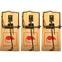 Laden Sie das Bild in den Galerie-Viewer, Mausefallen Holz Mausefalle Set Falle Schlagfalle Tierfalle Maus fangen Mäuse Set