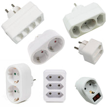 Laden Sie das Bild in den Galerie-Viewer, Steckdosenleiste Mehrfachsteckdose Steckdose Doppelsteckdose Doppelstecker Euro Mehrfachstecker 2 3 4 fach USB