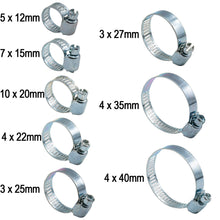 Laden Sie das Bild in den Galerie-Viewer, 40x Schlauchschellen Schlauchklemmen Schlauchschellen Rohrschellen Schellen Set