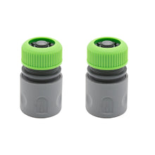 Laden Sie das Bild in den Galerie-Viewer, Schlauchverbinder Schlauchkupplung Schnellkupplung Schlauchanschluss Wasserstop 1/2" 1/2 Zoll Set 2 tlg.