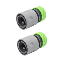Laden Sie das Bild in den Galerie-Viewer, Schlauchverbinder Schlauchkupplung Schnellkupplung Schlauchanschluss Wasserstop 1/2" 1/2 Zoll Set 2 tlg.