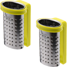 Laden Sie das Bild in den Galerie-Viewer, Teesieb 2 Stk Teeei Teefilter Gewürzfilter Tee Gewürz Ei Filter Sieb Netz