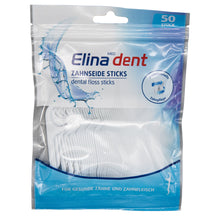 Laden Sie das Bild in den Galerie-Viewer, 50x Zahnseide Sticks Zahnpflege Zahnseide Zahnreinigung mit Zahnstocher Pflege