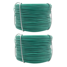 Laden Sie das Bild in den Galerie-Viewer, 100m Bindedraht Blumendraht Basteldraht Wickeldraht Gartendraht Grün 0,7mm Set