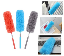 Laden Sie das Bild in den Galerie-Viewer, Teleskop Staubwedel Staubwischer Staubfänger 33cm-81cm ausziehbar Grau oder Blau