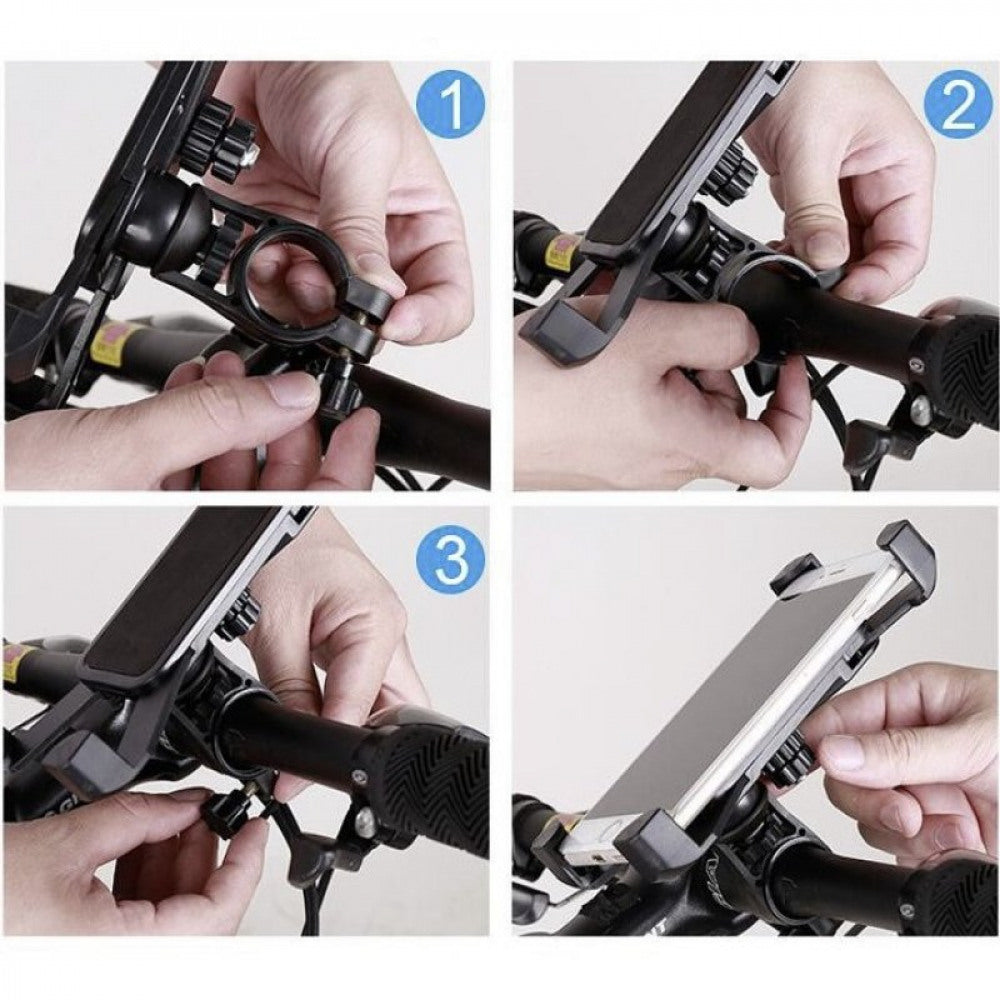360° Aluminium GPS Handy Halter Halterung Für Motorrad
