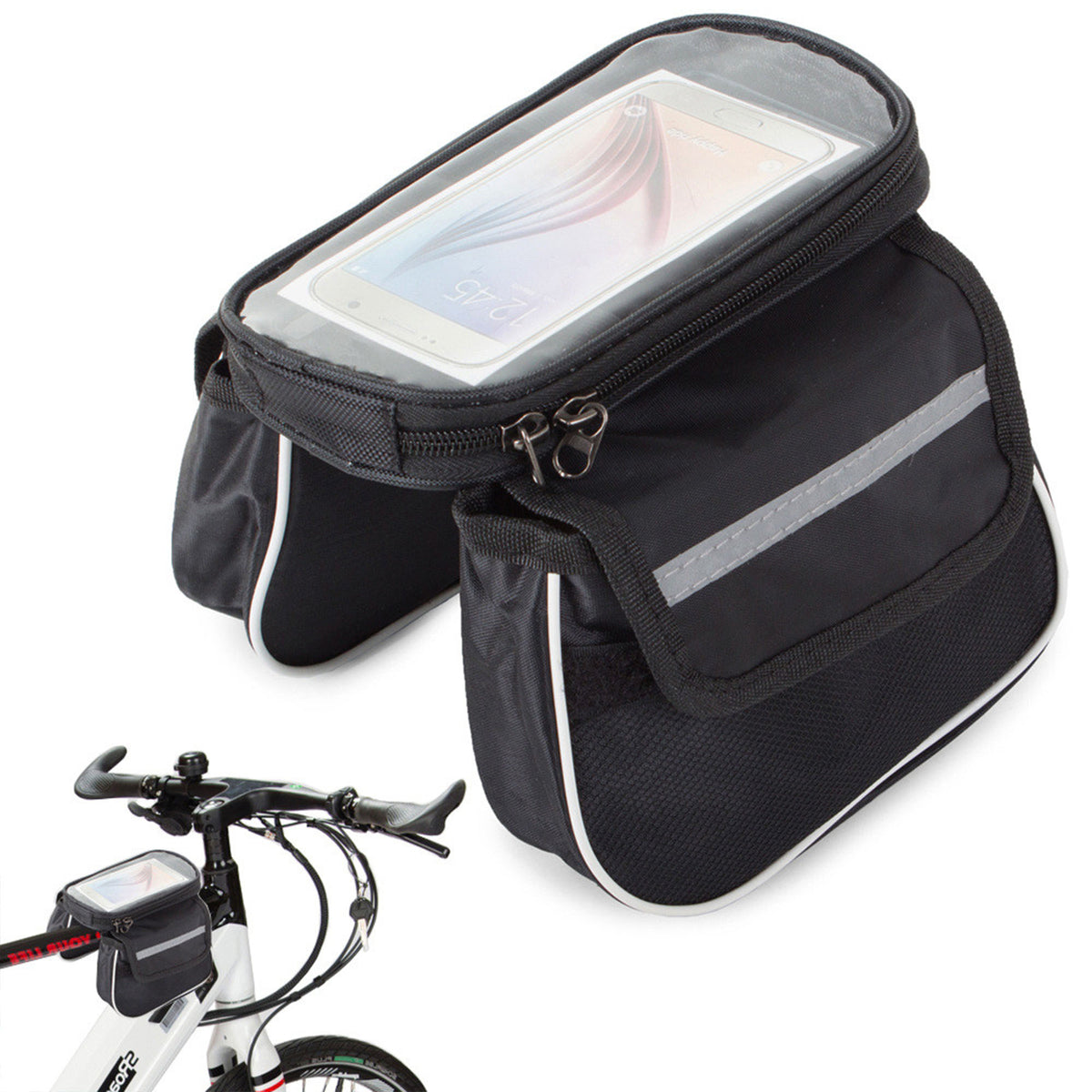 Fahrradtasche Rahmentasche Oberrohrtasche Lenkertasche Handy Fahrrad T –