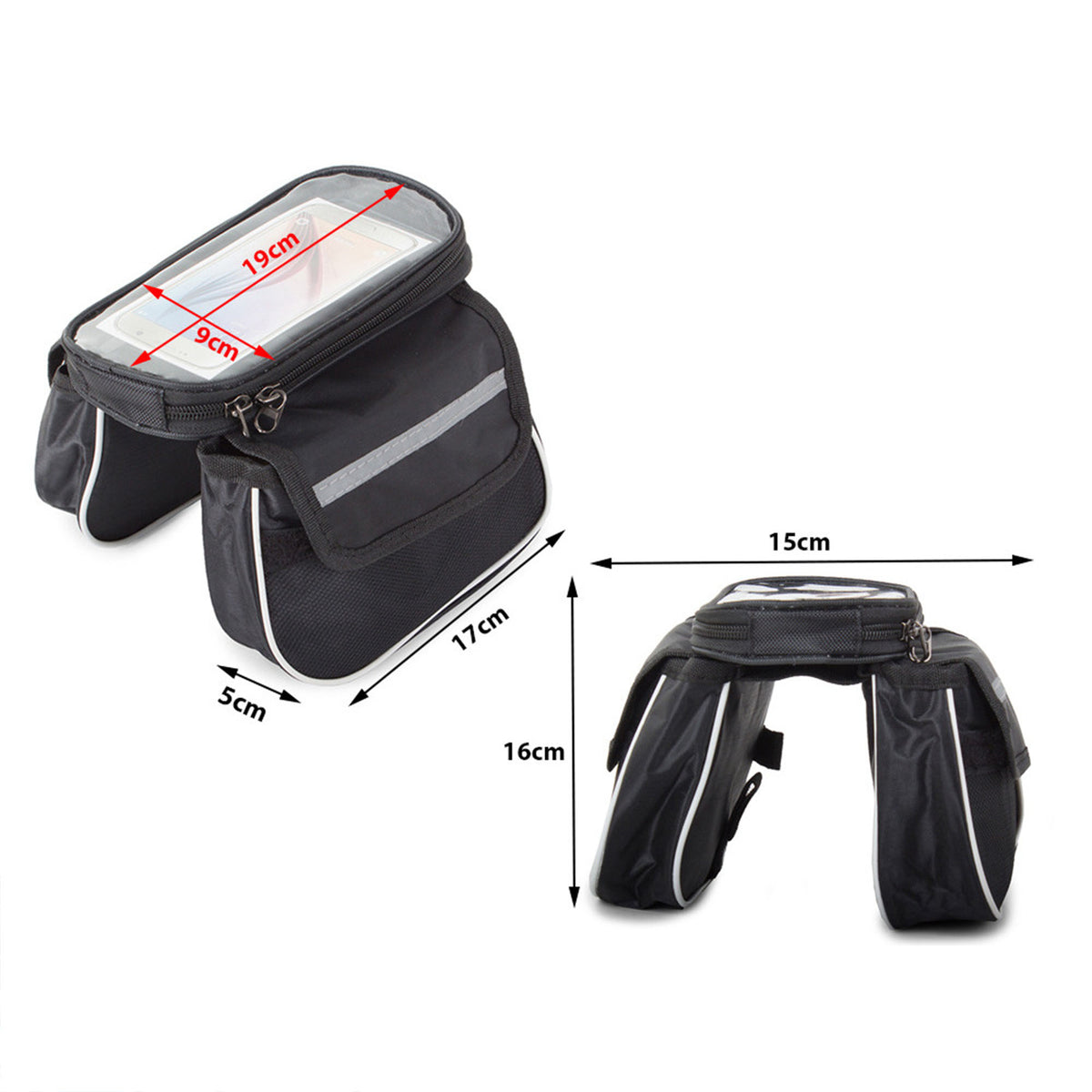 Fahrradtasche Rahmentasche Oberrohrtasche Lenkertasche Handy Fahrrad T –  konkor24.com
