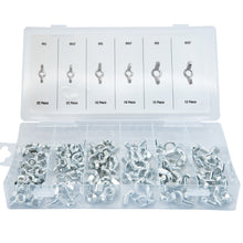 Laden Sie das Bild in den Galerie-Viewer, 100x Flügelmuttern Flügel Muttern Schmetterlingmuttern Sortiment Set M5 M6 M8