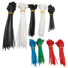 Laden Sie das Bild in den Galerie-Viewer, Kabelbinder 450 Stück verschiedene Größen und Farben