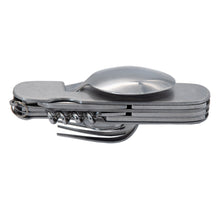 Laden Sie das Bild in den Galerie-Viewer, Campingbesteck Camping Outdoor Essbesteck Feldbesteck Survival Klappbesteck 7/1