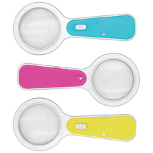 Laden Sie das Bild in den Galerie-Viewer, LED Handlupe Lesehilfe Vergrößerungsglas Leselupe Sehhilfe Taschenlupe Lupe 5x