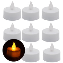 Laden Sie das Bild in den Galerie-Viewer, LED Teelichter Kerzen Batterie Elektrisch Licht Lampe Windlicht Kerze LED