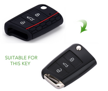 Laden Sie das Bild in den Galerie-Viewer, Schlüssehülle für neuere VW, Skoda, Seat Modelle