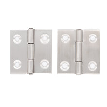 Laden Sie das Bild in den Galerie-Viewer, 2x Scharnier Edelstahl Türscharnier Möbelscharnier Schrankschanier Beschlag Set