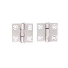 Laden Sie das Bild in den Galerie-Viewer, 2x Scharnier Edelstahl Türscharnier Möbelscharnier Schrankschanier Beschlag Set