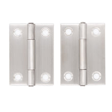 Laden Sie das Bild in den Galerie-Viewer, 2x Scharnier Edelstahl Türscharnier Möbelscharnier Schrankschanier Beschlag Set