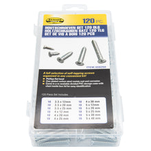 Laden Sie das Bild in den Galerie-Viewer, Holzschrauben Schrauben Spanplatten Vollgewinde Kreuzschlitz Senkkopf Set 120tlg