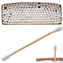 Laden Sie das Bild in den Galerie-Viewer, Wattestäbchen Ohrenstäbchen Baumwolle Ohrenreiniger Bambusstäbchen Bio