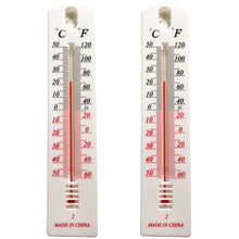 Laden Sie das Bild in den Galerie-Viewer, 1-16 Thermometer Außen Gartenthermometer Garten Innen Außenthermometer Analog
