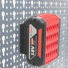 Laden Sie das Bild in den Galerie-Viewer, Akku Halter für Bosch 18V für Küpper Lochwand Halterung Akku Wandhalter Bosch
