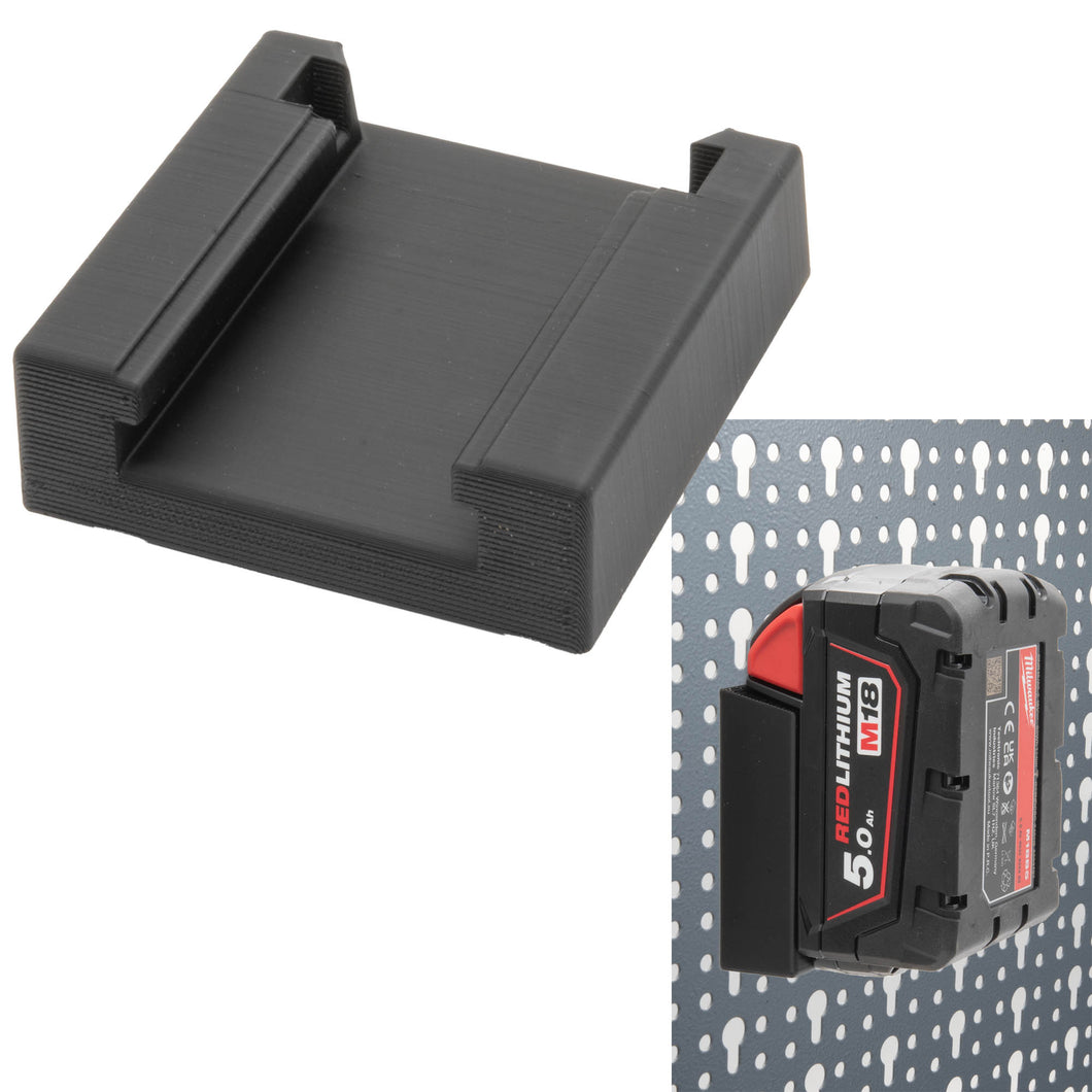 Akkuhalter Milwaukee für Küpper Lochwand M18 Halterung Akkuhalter Wandhalter 18V
