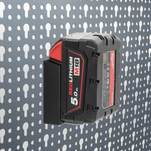 Akkuhalter Milwaukee für Küpper Lochwand M18 Halterung Akkuhalter Wandhalter 18V
