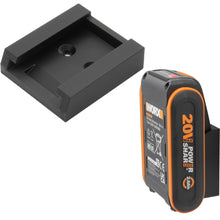 Laden Sie das Bild in den Galerie-Viewer, Akkuhalter für Worx Akku Wandhalter 20V Akkuwandhalter Wandhalterung Halter 20 V
