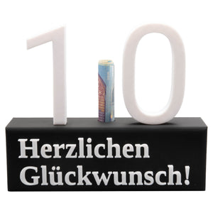 10. Geburtstag Geschenk Jubiläum 10 Hochzeit Geschenkidee Zahlenständer Zehn