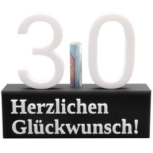 30. Geburtstag Geschenk Jubiläum 30 Hochzeit Geschenkidee Zahlenständer Dreißig