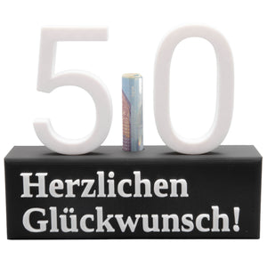 50. Geburtstag Geschenk Jubiläum 50 Hochzeit Geschenkidee Zahlenständer Fünfzig