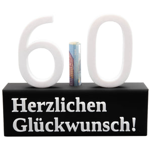 60. Geburtstag Geschenk Jubiläum 60 Hochzeit Geschenkidee Zahlenständer Sechzig